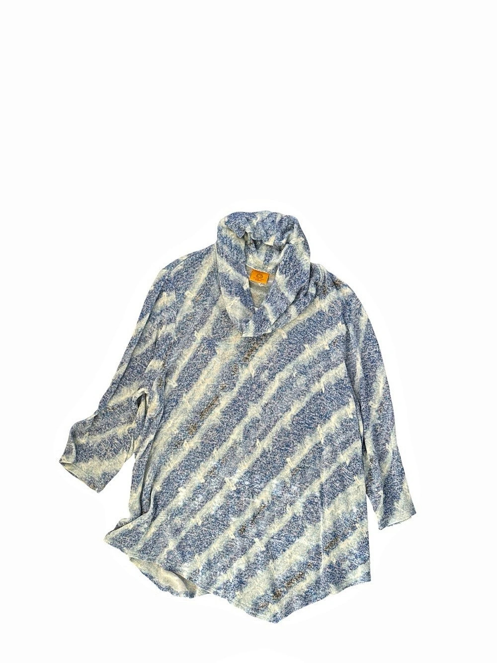 Ruby Rd. Woman Blue & White Abstract Tunic Like New